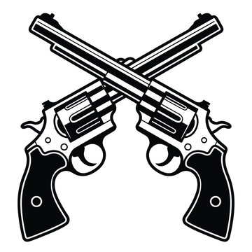 Crossed Revolvers